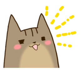 Brown tabby stamp sticker #14921846