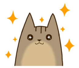 Brown tabby stamp sticker #14921847