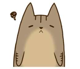 Brown tabby stamp sticker #14921852