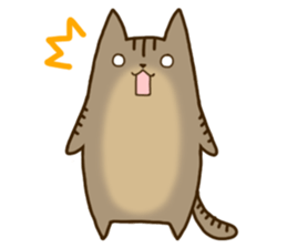 Brown tabby stamp sticker #14921855