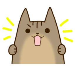 Brown tabby stamp sticker #14921856