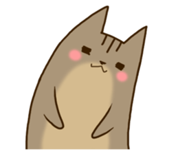 Brown tabby stamp sticker #14921857