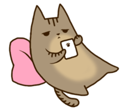 Brown tabby stamp sticker #14921872