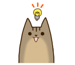 Brown tabby stamp sticker #14921882