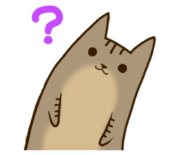 Brown tabby stamp sticker #14921885