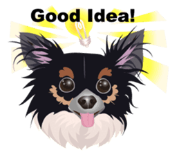 Cute Chihuahua stickers cheer you up! sticker #14921993