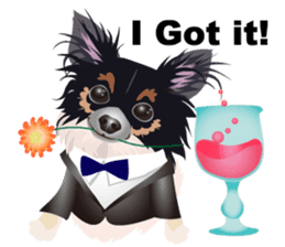 Cute Chihuahua stickers cheer you up! sticker #14921996