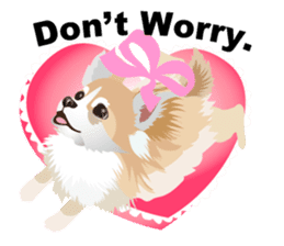 Cute Chihuahua stickers cheer you up! sticker #14922011