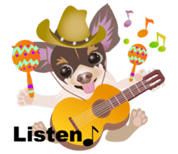 Cute Chihuahua stickers cheer you up! sticker #14922012