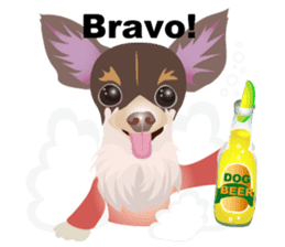 Cute Chihuahua stickers cheer you up! sticker #14922015