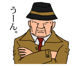 An old detective and a young detective sticker #14922280
