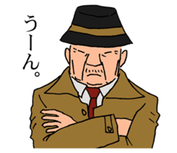An old detective and a young detective sticker #14922280