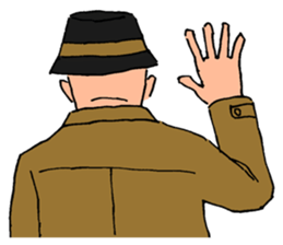 An old detective and a young detective sticker #14922301