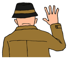 An old detective and a young detective sticker #14922301