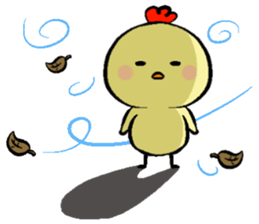 Chicken things a basket sticker #14923067