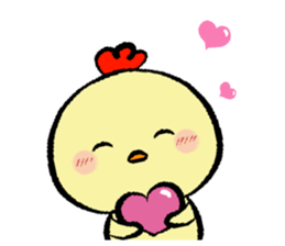 Chicken things a basket sticker #14923090