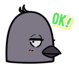 Japanese crow sticker #14923380