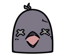 Japanese crow sticker #14923395