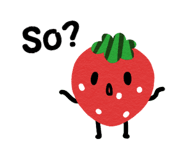 strawberry ! sticker #14923939