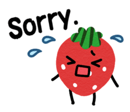 strawberry ! sticker #14923946