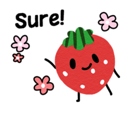 strawberry ! sticker #14923956
