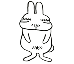 negligent rabbit sticker #14924798