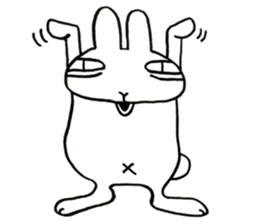 negligent rabbit sticker #14924801