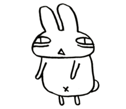 negligent rabbit sticker #14924802