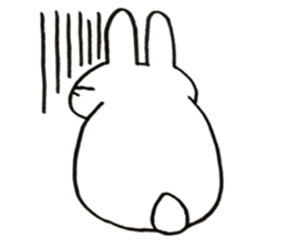 negligent rabbit sticker #14924803