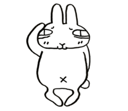 negligent rabbit sticker #14924806