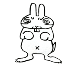 negligent rabbit sticker #14924807