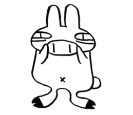 negligent rabbit sticker #14924808
