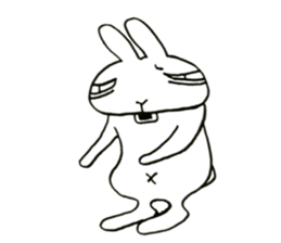negligent rabbit sticker #14924810
