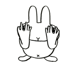 negligent rabbit sticker #14924811