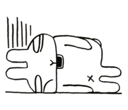 negligent rabbit sticker #14924820
