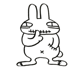 negligent rabbit sticker #14924822