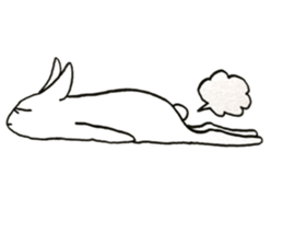 negligent rabbit sticker #14924825