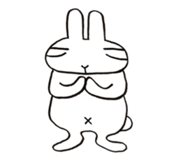 negligent rabbit sticker #14924826