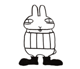 negligent rabbit sticker #14924827