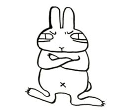 negligent rabbit sticker #14924828