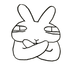 negligent rabbit sticker #14924829