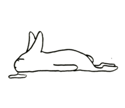 negligent rabbit sticker #14924832