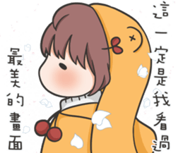 Jojo's friend-the yellow hat-2 sticker #14924959