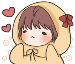 Jojo's friend-the yellow hat-2 sticker #14924972