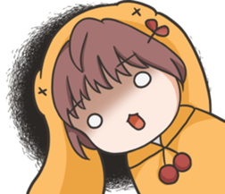 Jojo's friend-the yellow hat-2 sticker #14924973