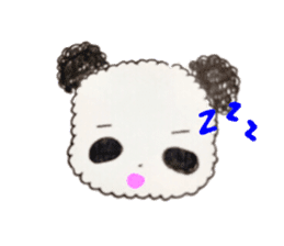 Kawaii Fluffy Panda sticker #14925544