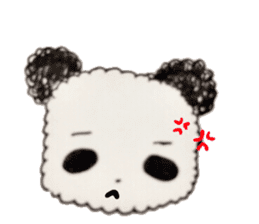 Kawaii Fluffy Panda sticker #14925546