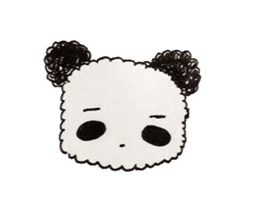 Kawaii Fluffy Panda sticker #14925549