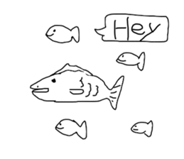 Graffitti with word ballon(English) sticker #14925818