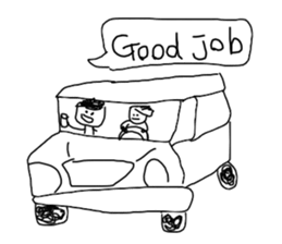 Graffitti with word ballon(English) sticker #14925823